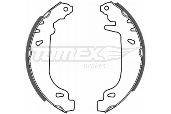 Sada brzdových čelistí TOMEX Brakes